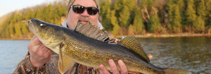 Lake Michigan Fishing Charters Man Holding A Walleye