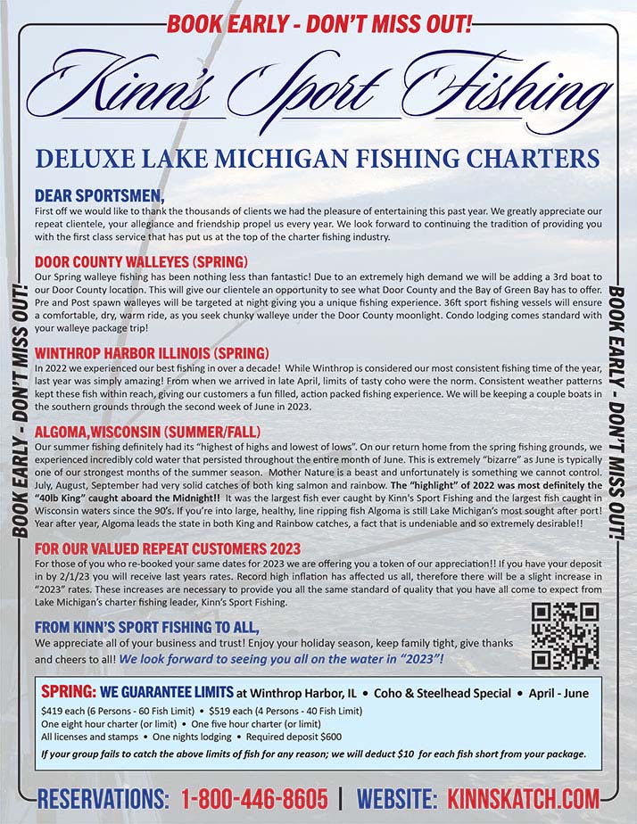 Lake Michigan Fishing Charters Newsletter