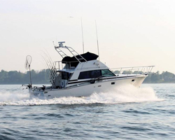 Lake Michigan Fishing Charters Obsession Boat Running
